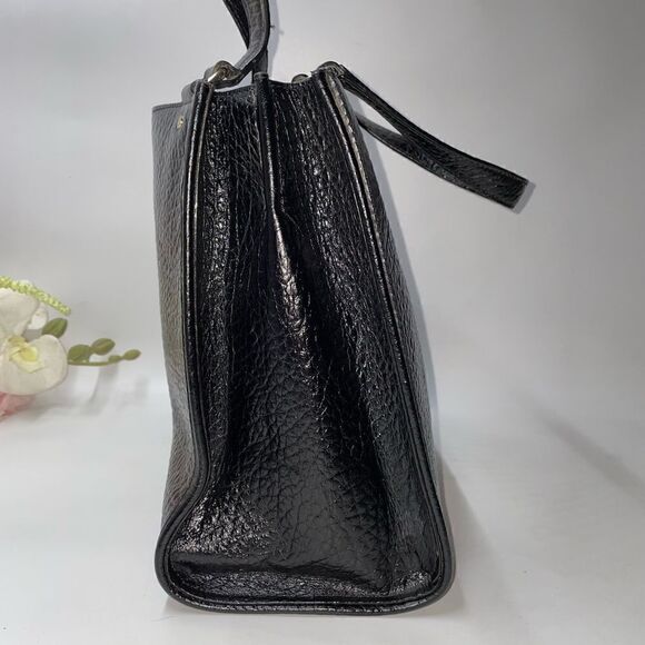 DKNY Embossed Leather Tote Black Large - Picture 4 of 10